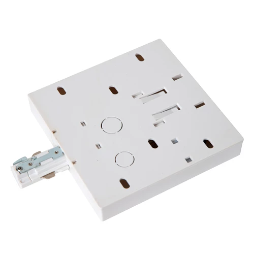 Lucide TRACK Alimentation - Système de rail monophasé / Éclairage sur rail - Simple/Double - Noir (Extension) - détail 1